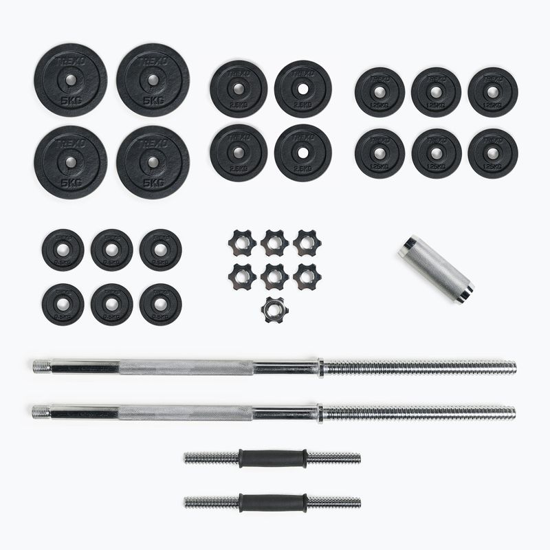 Set de gantere cu bară XTREXO 50 kg DK50 3
