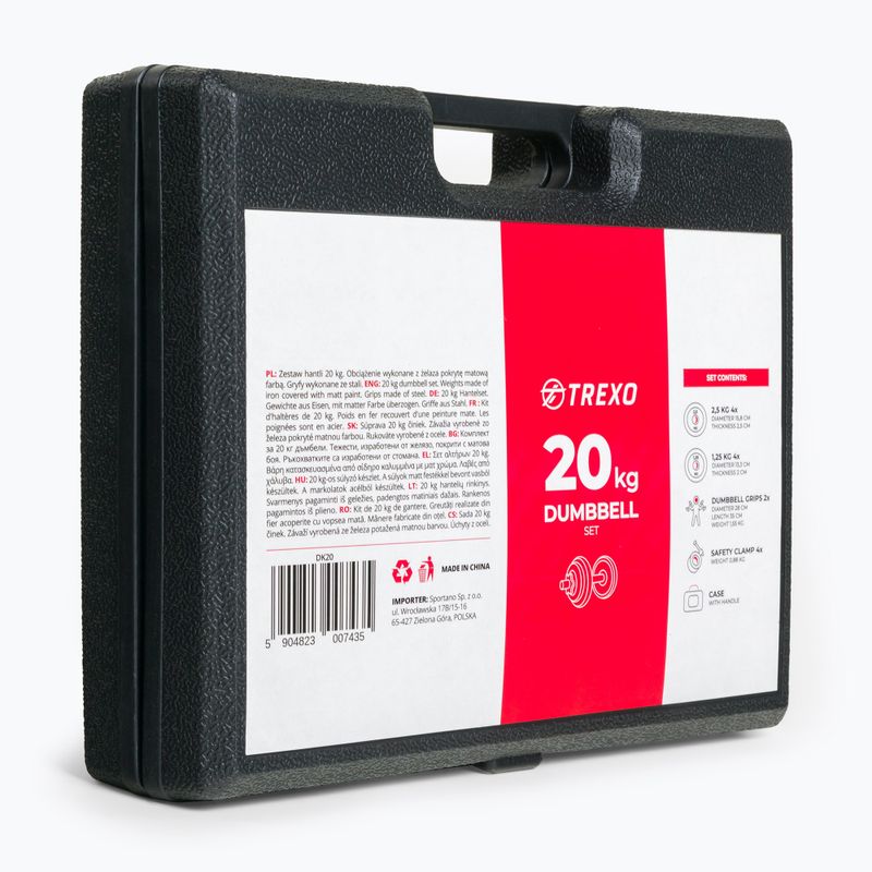 Set de gantere XTREXO 20 kg DK20 15