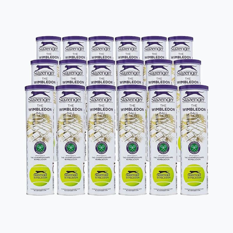 Mingi de tenis Slazenger Wimbledon 72 buc. galbene 340940