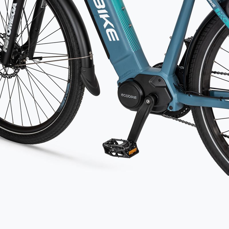 Bicicletă electrică EcoBike MX500/13Ah X500 48V Greenway albastră 1010307 5