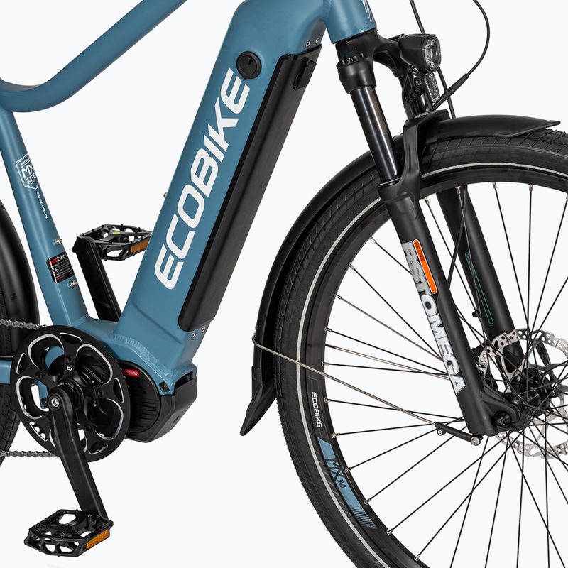 Bicicletă electrică EcoBike MX500/13Ah X500 48V Greenway albastră 1010307 7