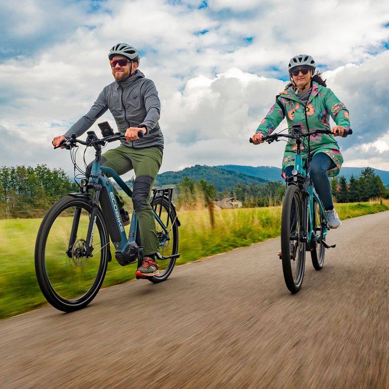 Bicicletă electrică EcoBike MX500/13Ah X500 48V Greenway albastră 1010307 9