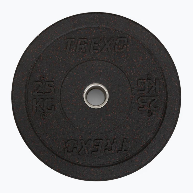 Greutate bumper de olimpiadă XTREXO neagră TRX-BMP025 25 kg 3