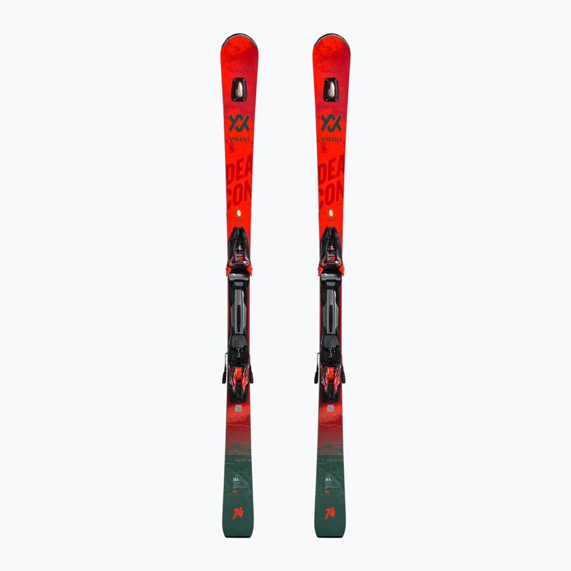Schiuri de coborâre Völkl Deacon 74+RMotion2 16 GW roșii-gri 121151/6977R1.VR