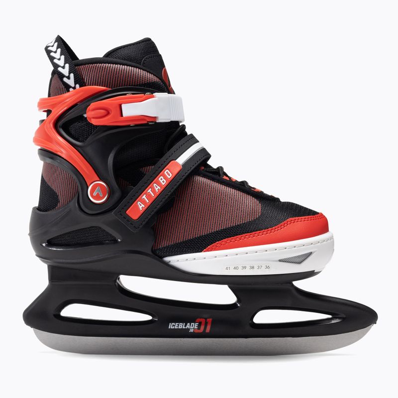 Patine pentru copii ATTABO ICEBLADE 01 negre/roșii 5