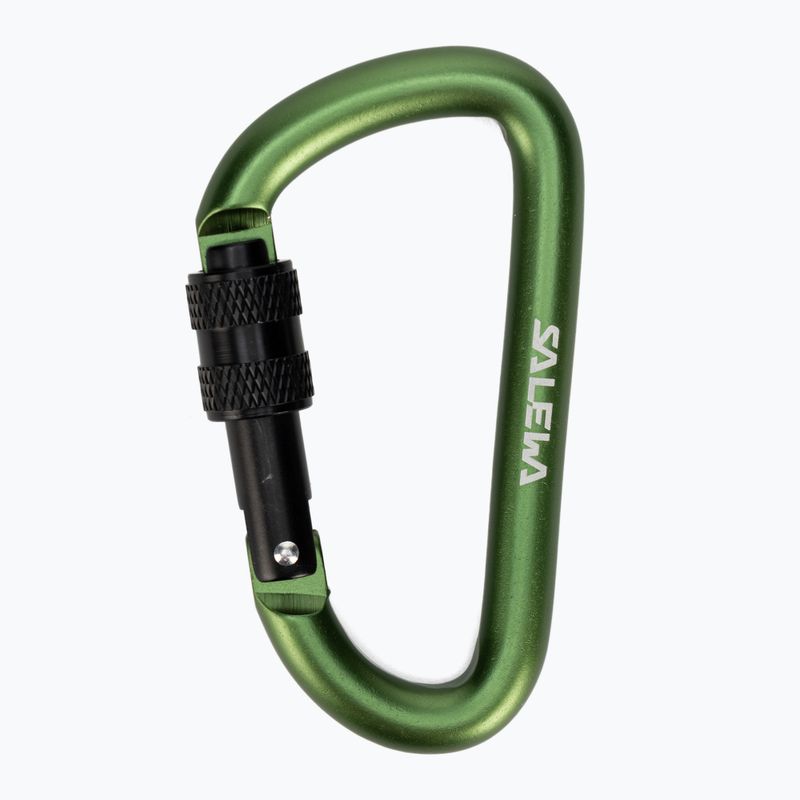 Salewa D-Shape Carbiner cu șurub verde 00-0000034102