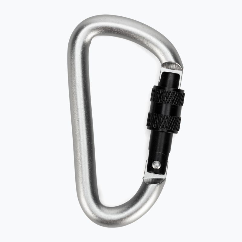 Salewa D-Shape Carbiner cu șurub gri 00-0000034102 2