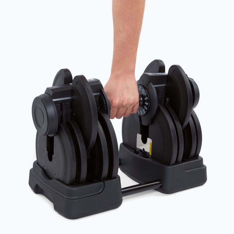 Halteră/bară 2w1 XTREXO TRX-ABD40 1-40 kg negru/portocaliu 8