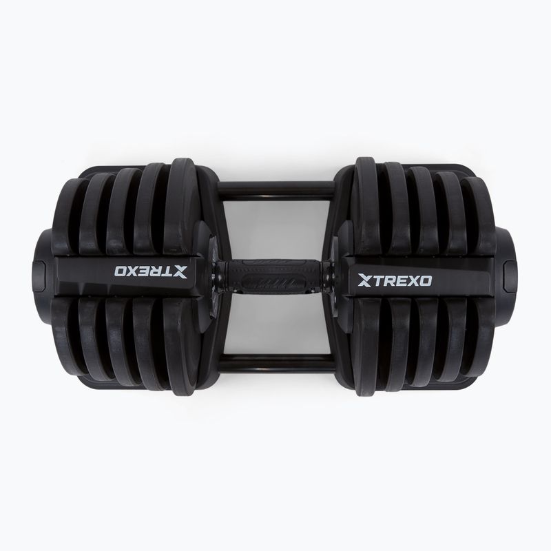 Halteră/bară 2w1 XTREXO TRX-ABD40 1-40 kg negru/portocaliu 9