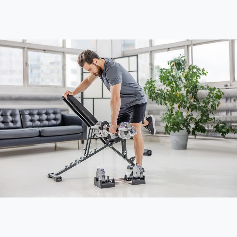 Halteră ajustabilă TREXO TRX-AD32C 3-32 kg argintiu 5