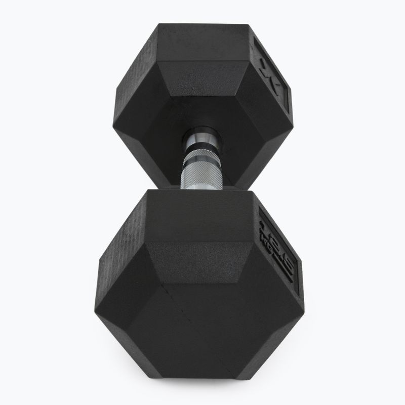 Halteră cauciucată XTREXO Hex 12.5 kg 6