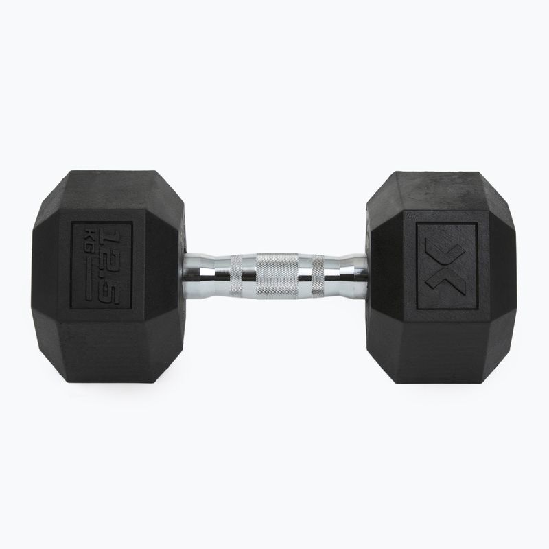 Halteră cauciucată XTREXO Hex 12.5 kg 7