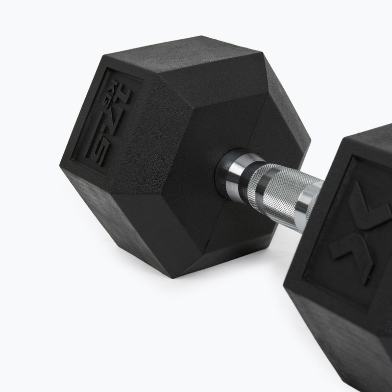 Halteră cauciucată XTREXO Hex 17.5 kg 8