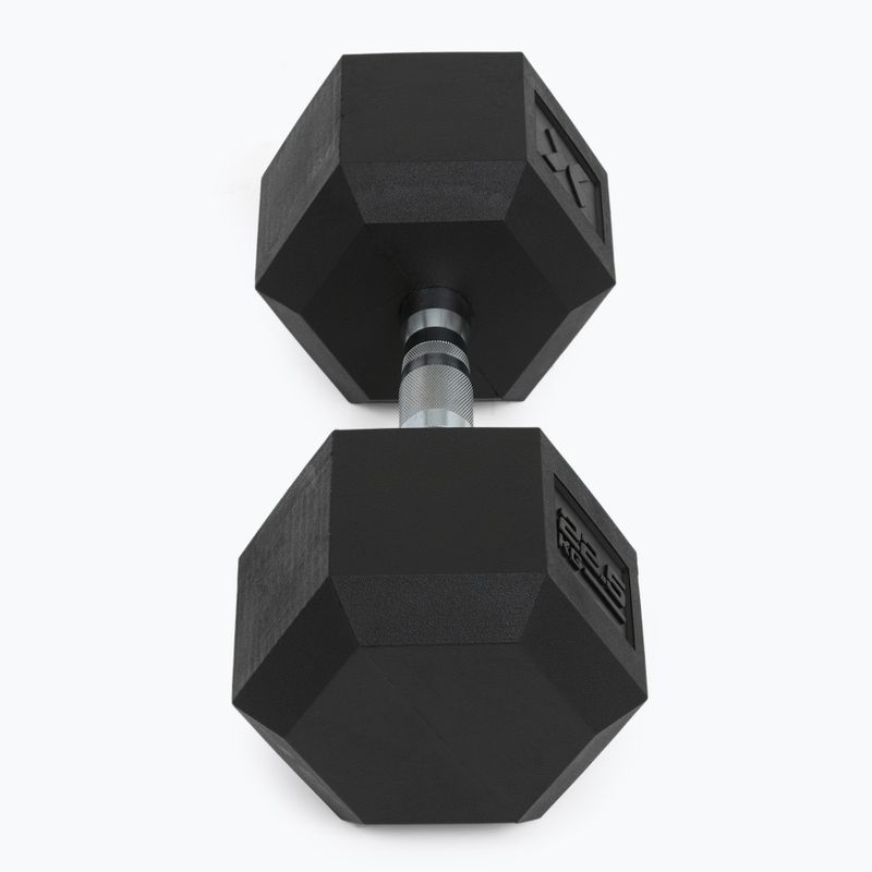 Halteră cauciucată XTREXO Hex 22.5 kg 6