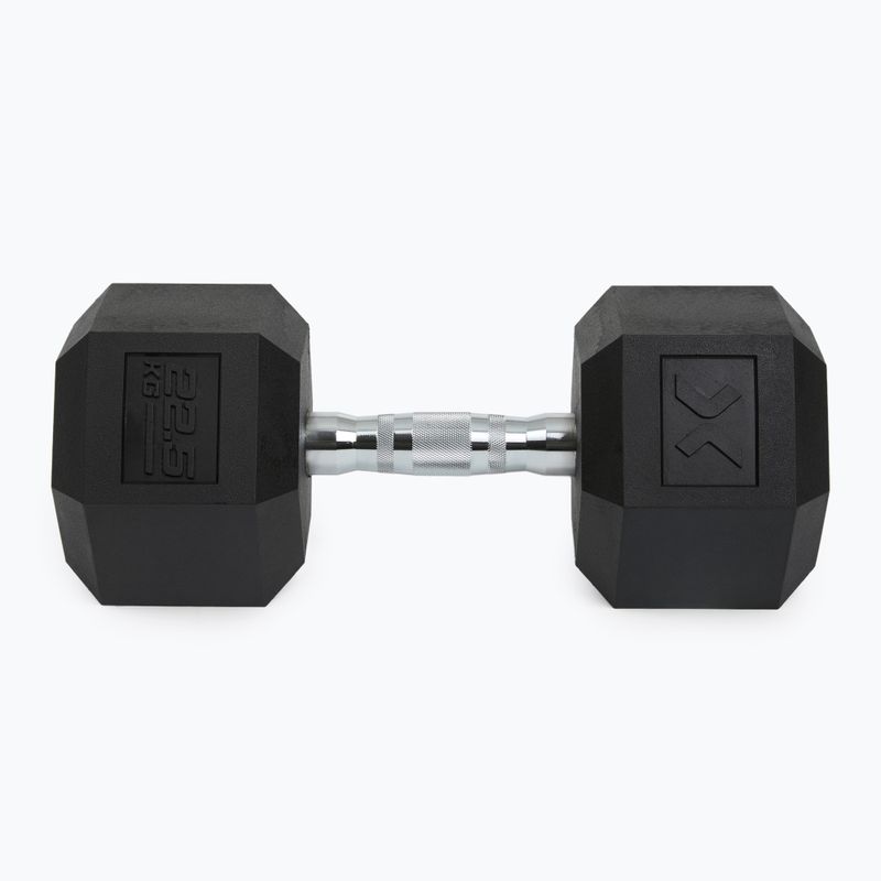 Halteră cauciucată XTREXO Hex 22.5 kg 7