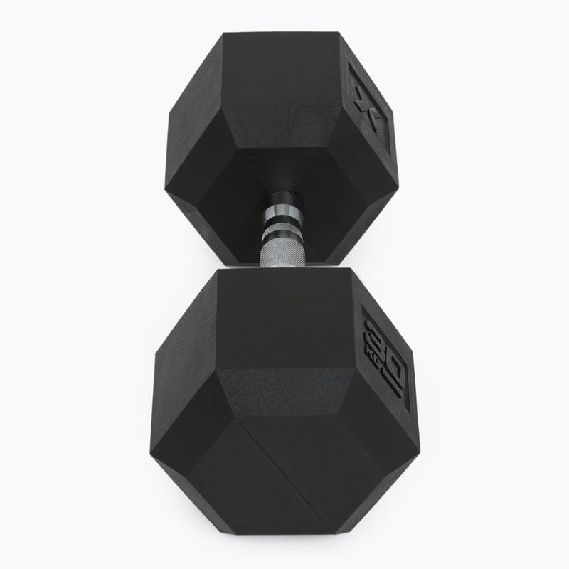 Halteră cauciucată XTREXO Hex 30 kg 6