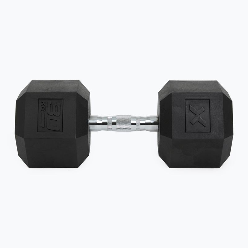Halteră cauciucată XTREXO Hex 30 kg 7