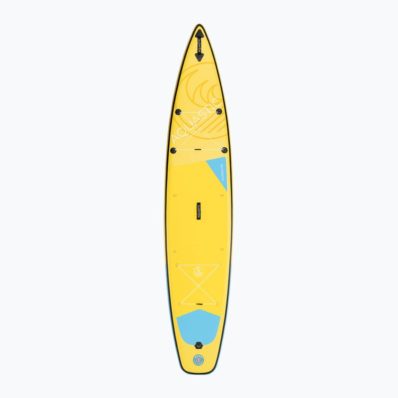 Placă SUP AQUASTIC Touring 12'6" galbenă 2