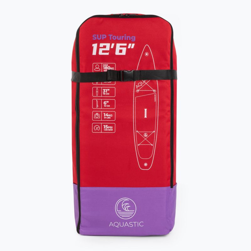 Rucsac pentru placă SUP AQUASTIC Touring 12'6" roșu 2