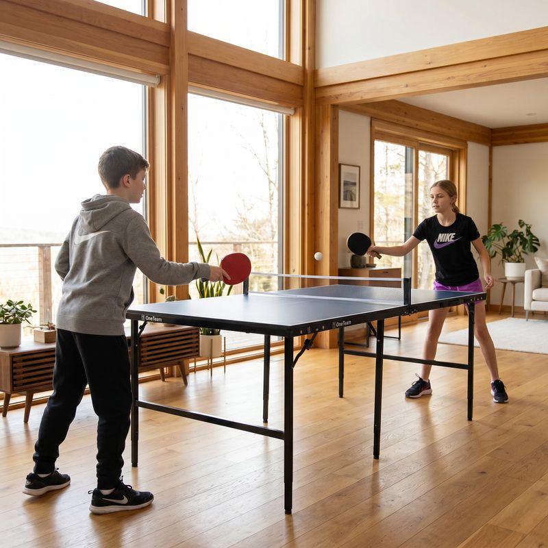 Masă de tenis pentru copiiOneTeam OT-MTI-02 albastră 4