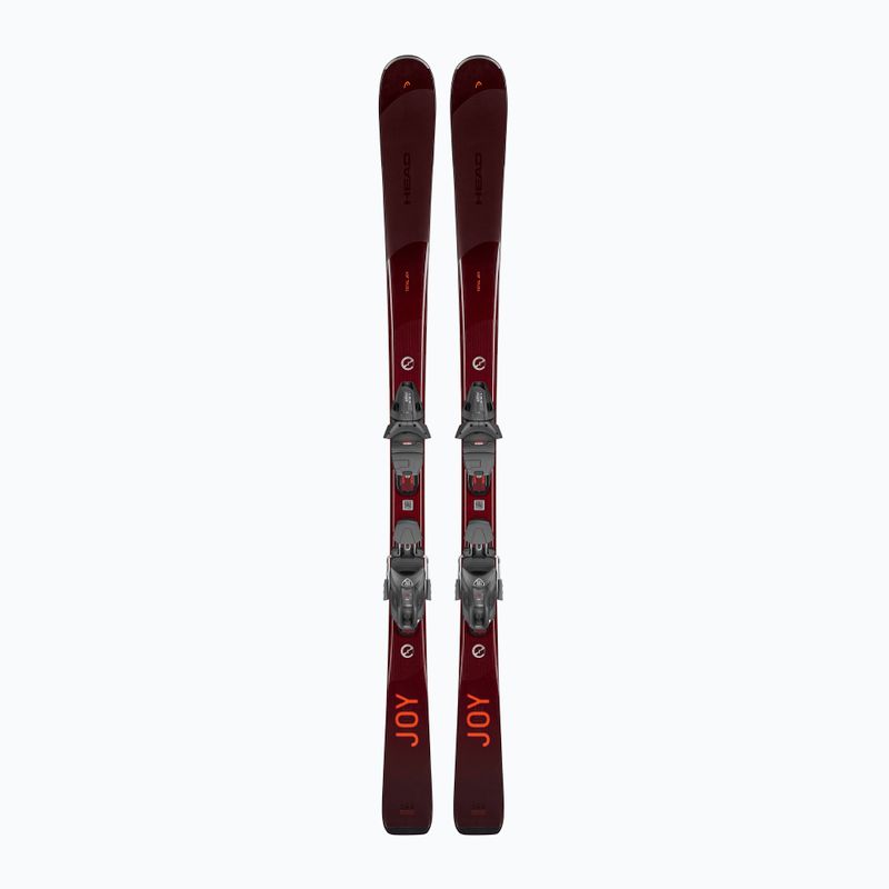 Schiuri de coborâre pentru femei HEAD e-total Joy SW SLR Joy Pro + Protector SLR 11 GW dark red/orange