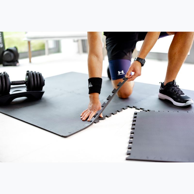 Covoraș de protecție XTREXO Puzzle 6 elemente negru 7