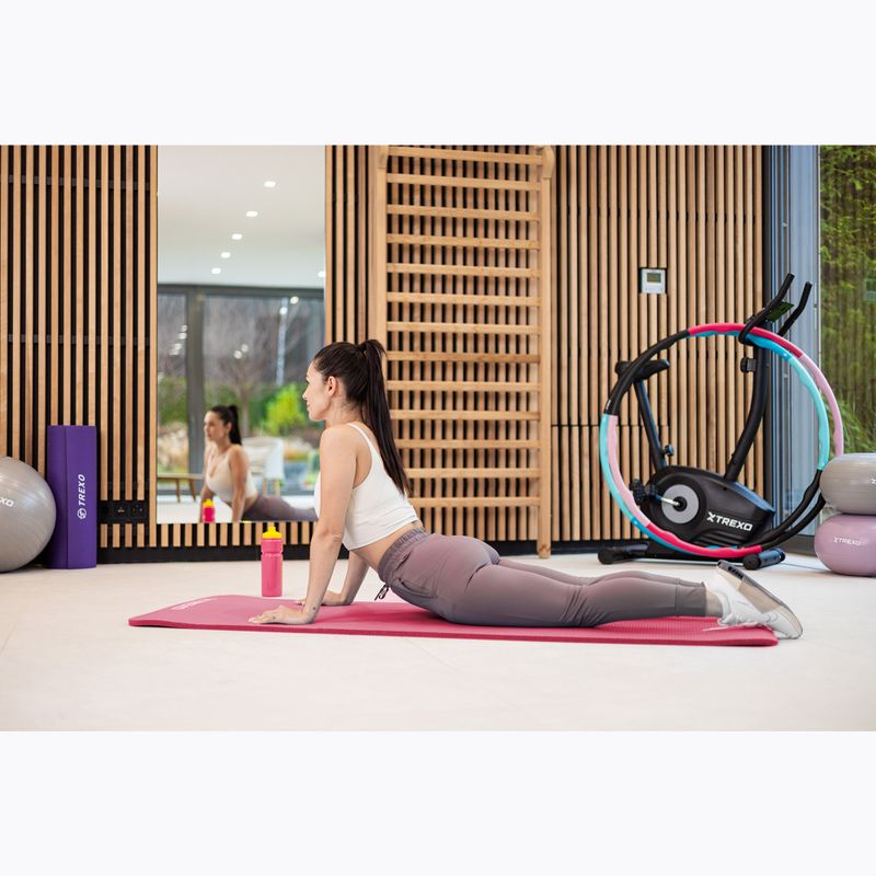 Covoraș pentru antrenament XTREXO NBR 15 mm cu centură roz 5
