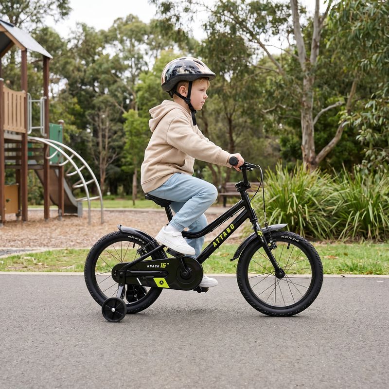 Bicicletă pentru copii ATTABO KNACK 16" neagră 3