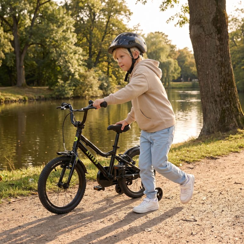 Bicicletă pentru copii ATTABO KNACK 16" neagră 4