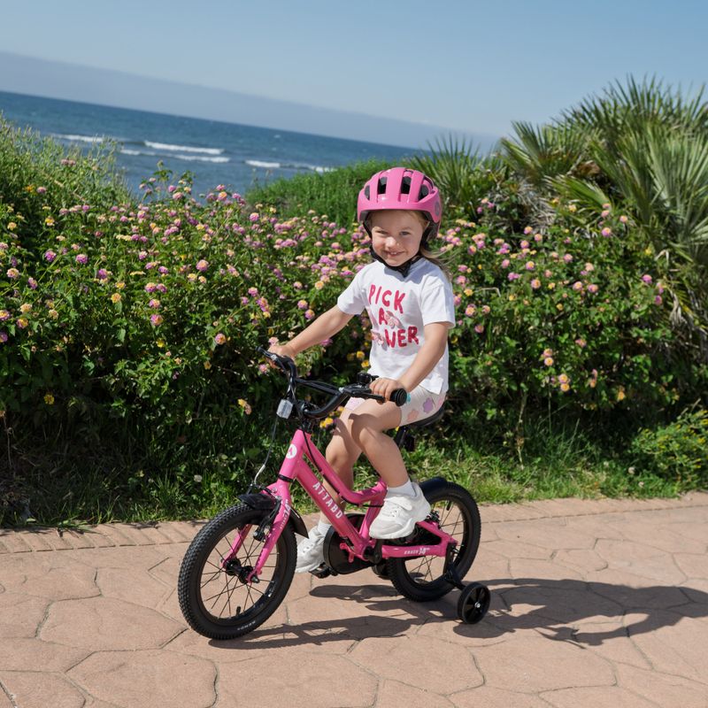 Bicicletă pentru copii ATTABO KNACK 14" roz 11