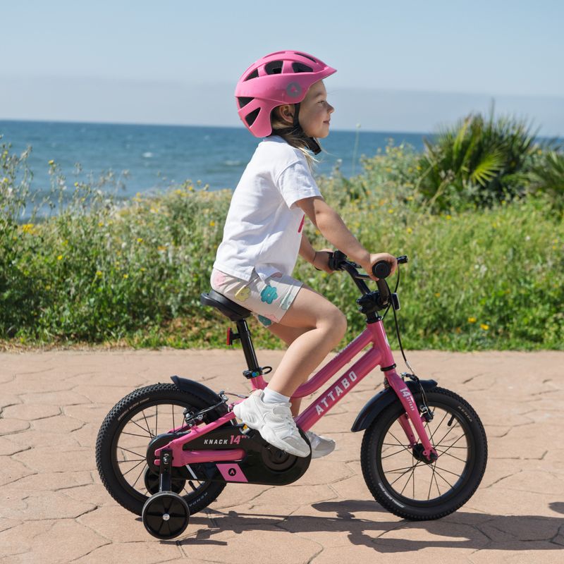 Bicicletă pentru copii ATTABO KNACK 14" roz 12