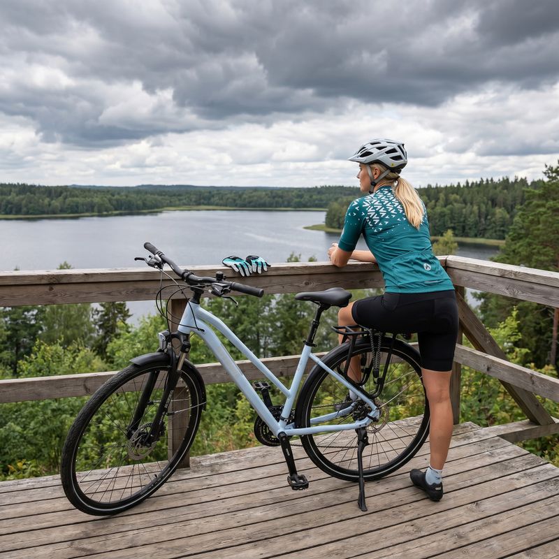 Bicicletă de trekking pentru femei ATTABO SPATE 2.0 28" alb 7