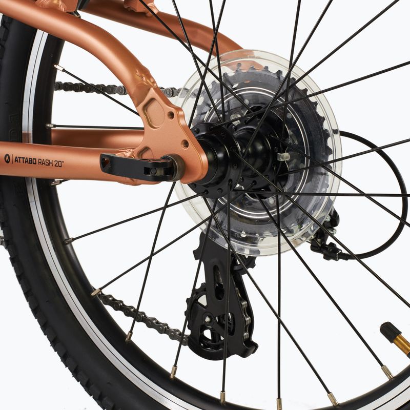 Bicicletă pentru copii ATTABO RASH 20" maro 8