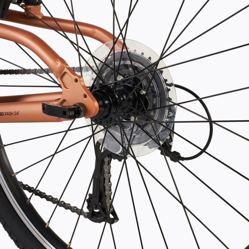 Bicicletă pentru copii ATTABO RASH 24" maro 8