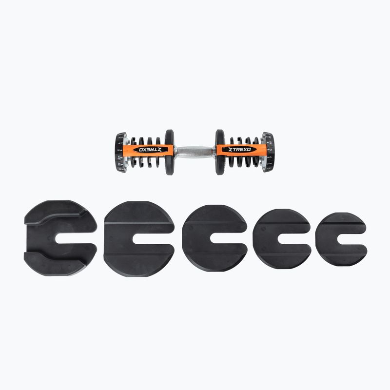 Halteră ajustabilă XTREXO ADT-40-BF 40 kg neagră 6