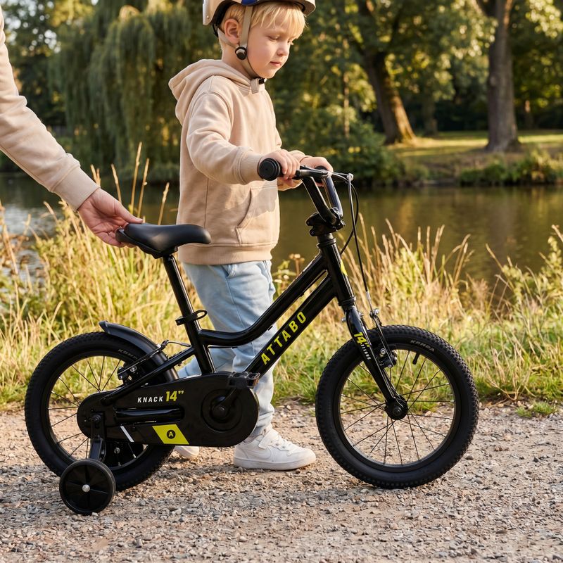 Bicicletă pentru copii ATTABO KNACK 14" neagră 4