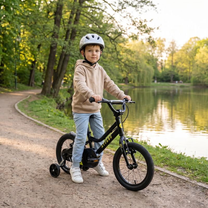 Bicicletă pentru copii ATTABO KNACK 14" neagră 7