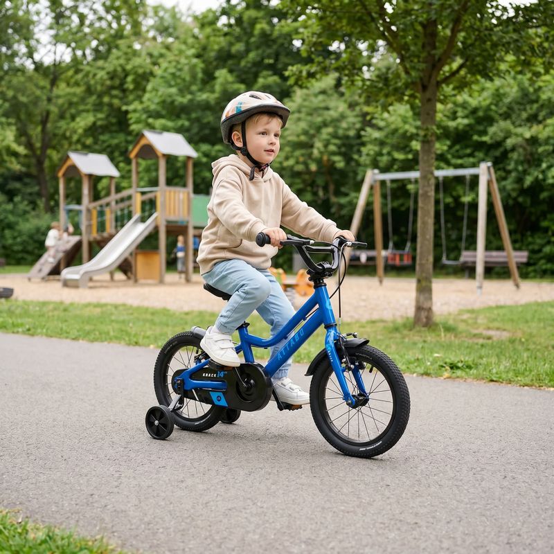 Bicicletă pentru copii ATTABO KNACK 14" albastră 7