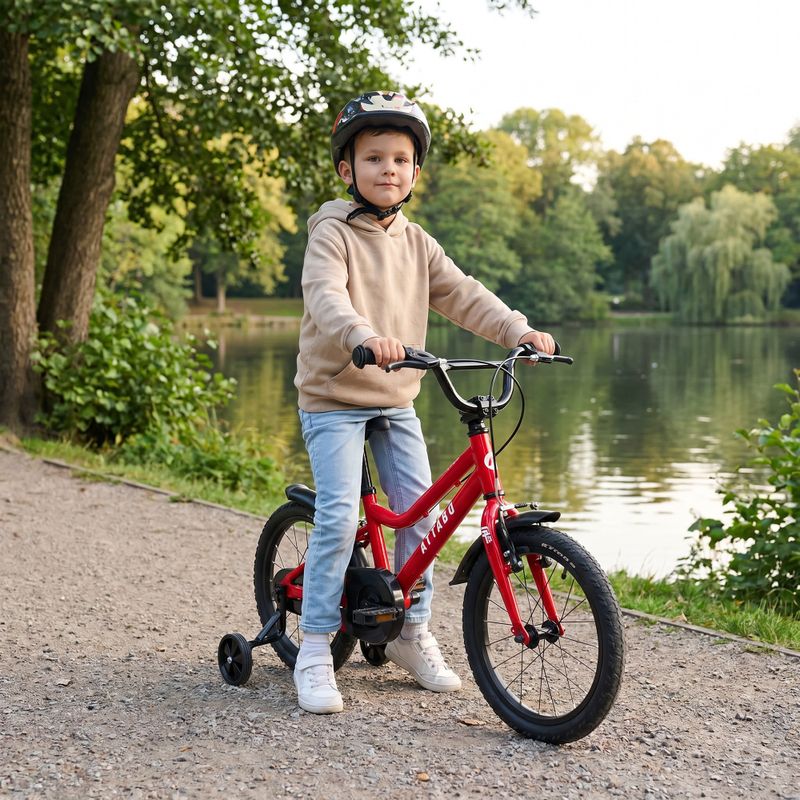 Bicicletă pentru copii ATTABO KNACK 16" roșie 4