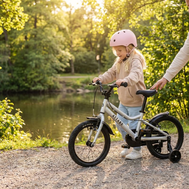 Bicicletă pentru copii ATTABO KNACK 16" argintie 3