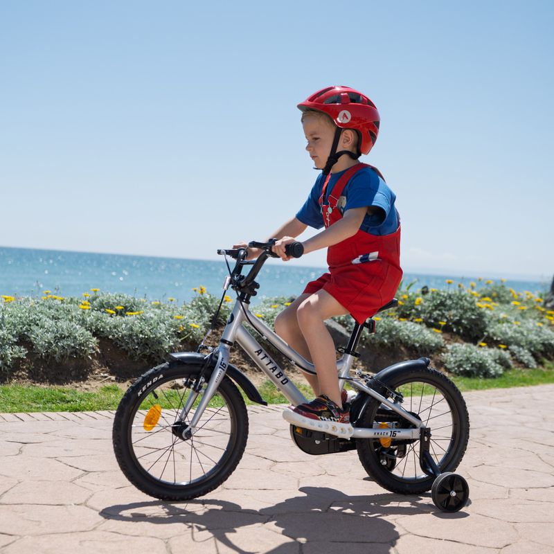 Bicicletă pentru copii ATTABO KNACK 16" argintie 10