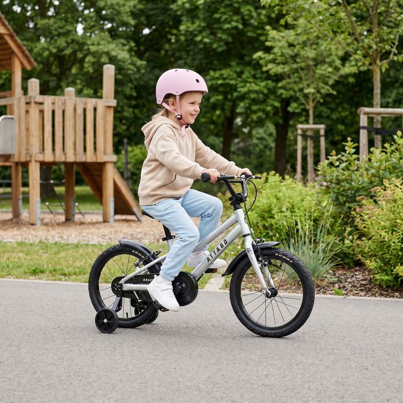 Bicicletă pentru copii ATTABO KNACK 16" argintie 4