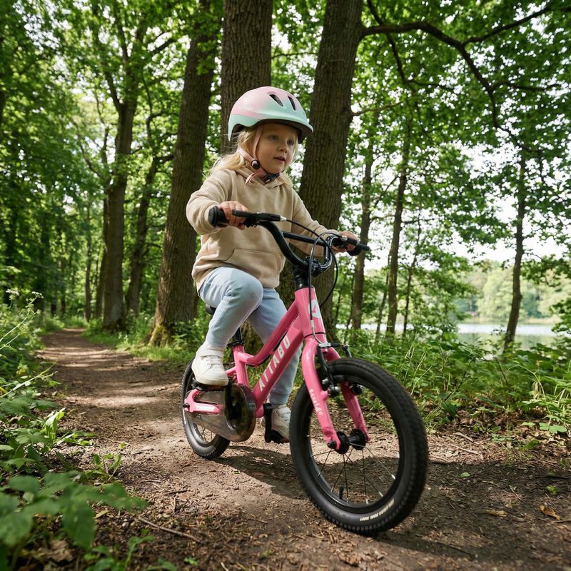 Bicicletă pentru copii ATTABO EASE 14" roz 4