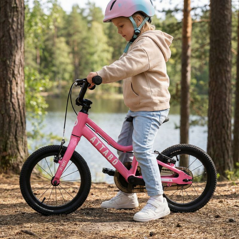 Bicicletă pentru copii ATTABO EASE 14" roz 6