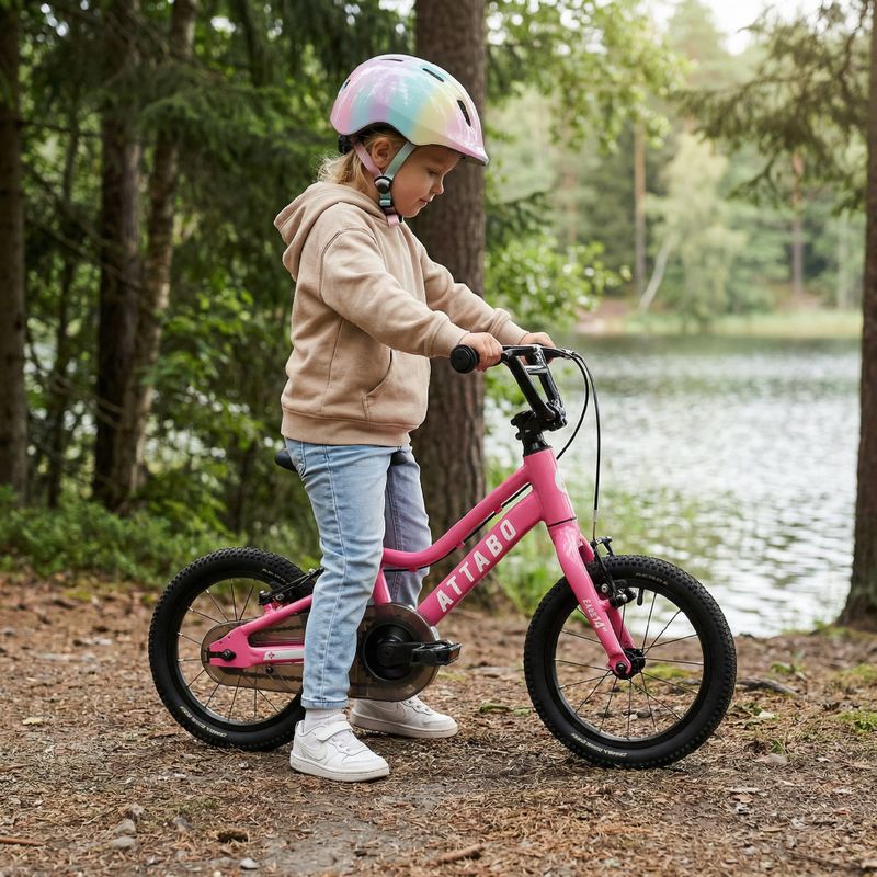 Bicicletă pentru copii ATTABO EASE 14" roz 7