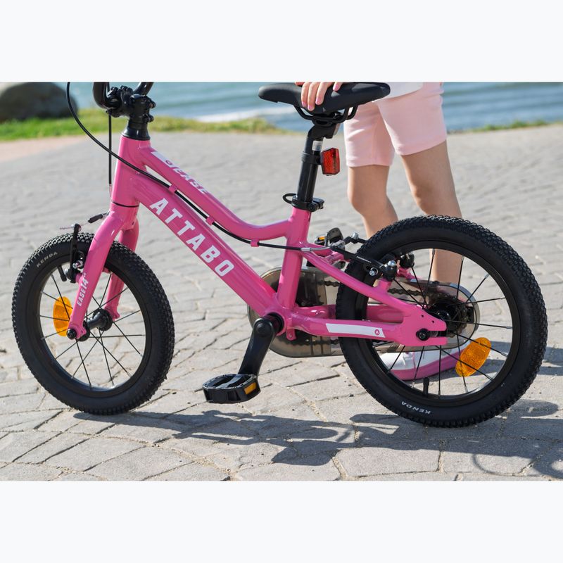 Bicicletă pentru copii ATTABO EASE 14" roz 9