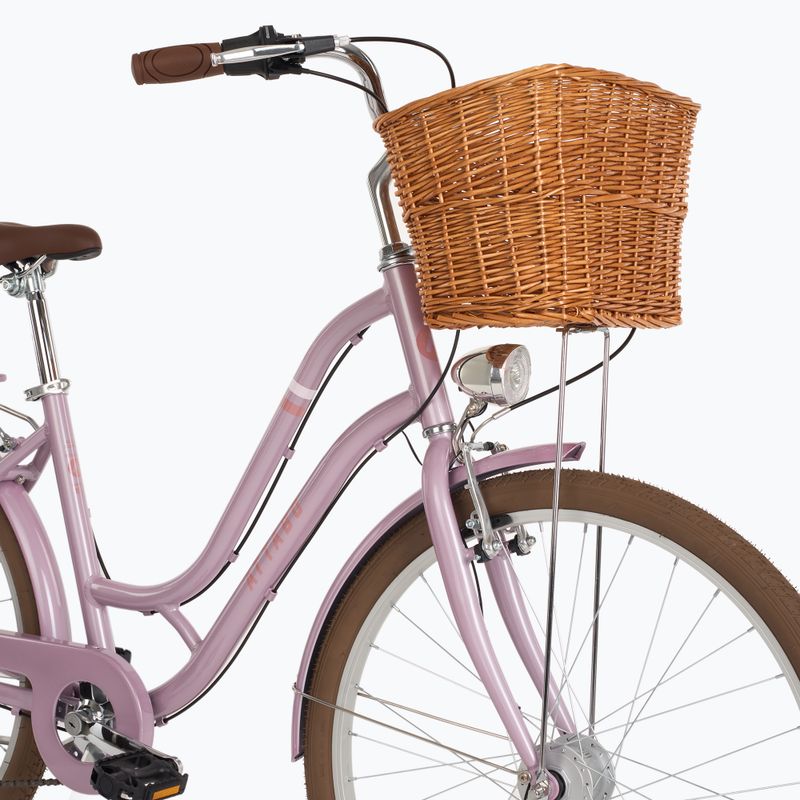 Bicicletă de oraș pentru adolescenți ATTABO CITY 26" roz 4