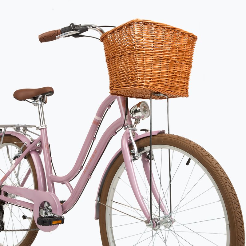 Bicicletă de oraș pentru adolescenți ATTABO CITY 26" roz 4