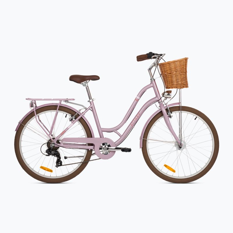 Bicicletă de oraș pentru adolescenți ATTABO CITY 26" roz 15