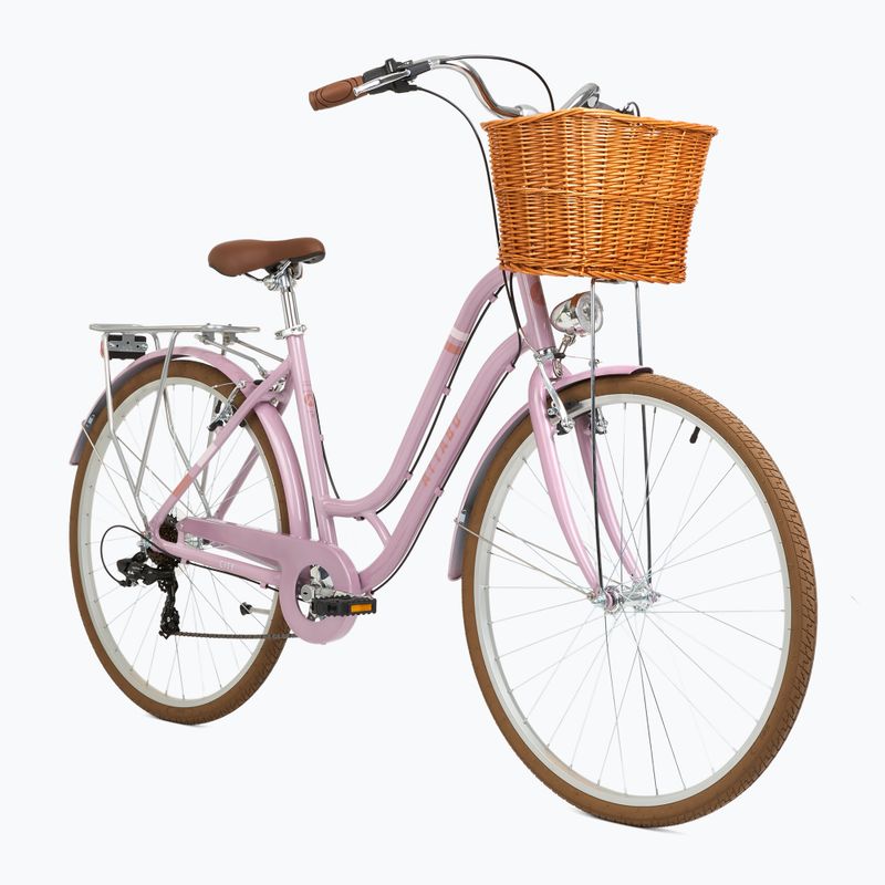 Bicicletă de oraș pentru femeii ATTABO CITY 28" roz 2